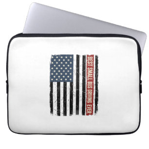 Funda Para Portátil Diseño de camiseta con bandera de conductor de aut