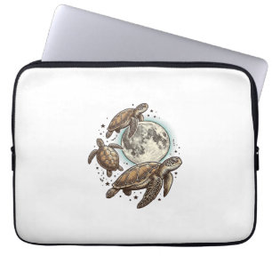 Funda Para Portátil Diseño de camiseta con grabado de tortuga marina d