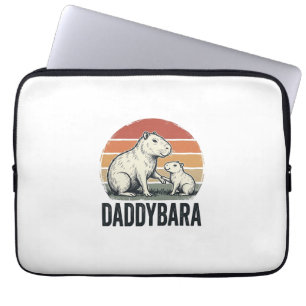 Funda Para Portátil Diseño de camiseta Daddybara Capybara Vintage Suns