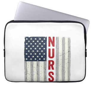 Funda Para Portátil Diseño de camiseta de enfermera con grabado vintag
