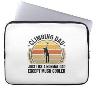 Funda Para Portátil Diseño de camiseta de escalada en roca vintage Cli