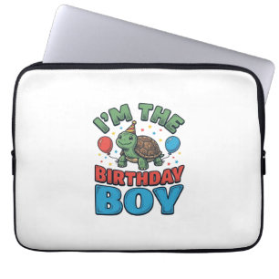 Funda Para Portátil Diseño de camiseta de fiesta vintage de tortuga cu