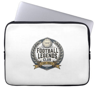 Funda Para Portátil Diseño de camiseta de fútbol vintage del club Foot