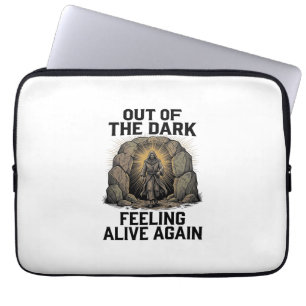 Funda Para Portátil Diseño de camiseta de grabado de revival de cueva 
