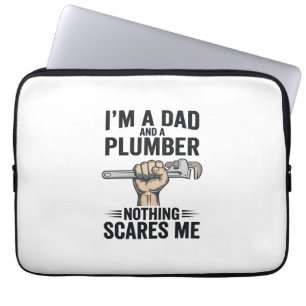 Funda Para Portátil Diseño de camiseta de grabado vintage de fontanero
