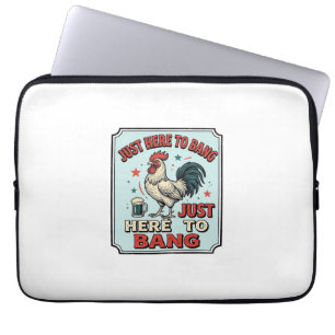 Funda Para Portátil Diseño de camiseta de grabado vintage de gallo div