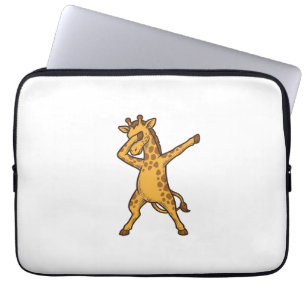 Funda Para Portátil Diseño de camiseta de grabado vintage de jirafa ha