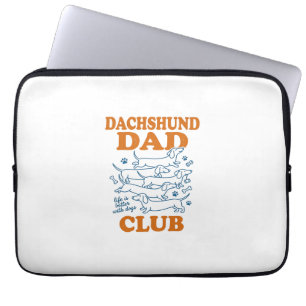 Funda Para Portátil Diseño de camiseta de perro vintage del club de pa