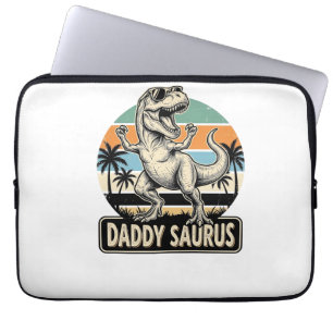 Funda Para Portátil Diseño de camiseta de puesta de sol de dinosaurio 