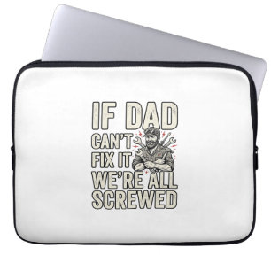 Funda Para Portátil Diseño de camiseta divertido mecánico papá si papá