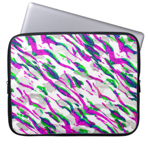 Funda Para Portátil Diseño de camuflaje acuático. Resumen de Safari Ti