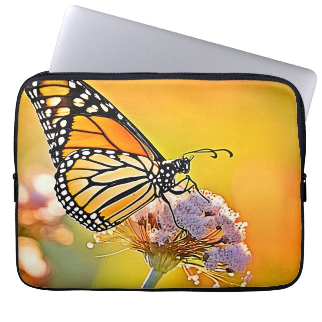 Funda Para Portátil Diseño de cierre de mariposa majestuosa (Frente)