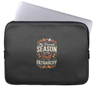 Funda Para Portátil Diseño de cita otoñal feminista de la caída del pa