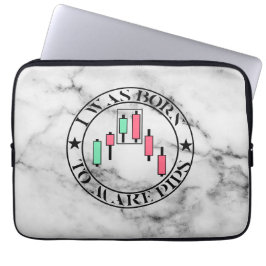 Funda Para Portátil Diseño de comercio | Patrón bajista Mármol | Pips