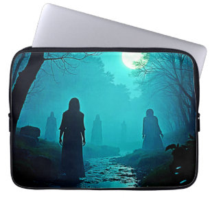 Funda Para Portátil Diseño de Espíritus del bosque con luz de la luna