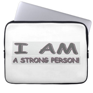 Funda Para Portátil Diseño de expresiones simples PERSONA FUERTE" Comp