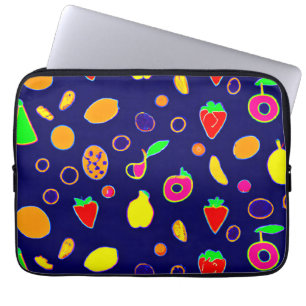 Funda Para Portátil Diseño de Fiesta de Frutas Eléctricas