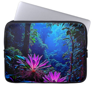 Funda Para Portátil Diseño de Floración Jungla Mística Brillante