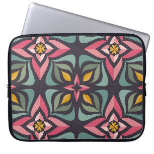 Funda Para Portátil Diseño de fondo - flores y hojas. Nacimiento natur