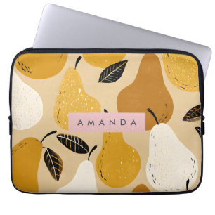 Funda Para Portátil Diseño de Fruta de Pera de Otoño Personalizado