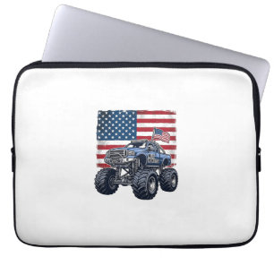Funda Para Portátil Diseño de grabado vintage de camión monstruo patri