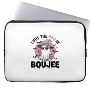 Funda Para Portátil Diseño de grabado vintage de fantasma Boujee Hallo