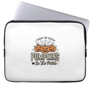 Funda Para Portátil Diseño de Halloween de Profesor Calabaza Adorable_