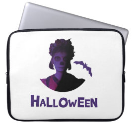 Funda Para Portátil Diseño de Halloween para Chicas mexicanos y murcié