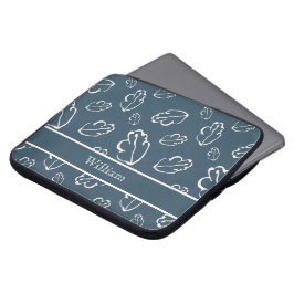 Funda Para Portátil Diseño de hoja de arte de línea personalizado