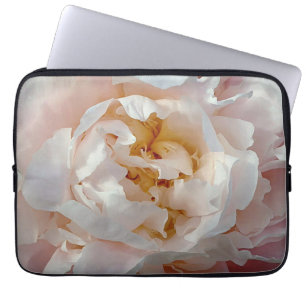 Funda Para Portátil Diseño de la acuarela del Peony en rosas delicado