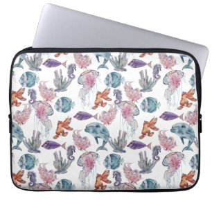 Funda Para Portátil Diseño de la serie de composición de acuarela subm