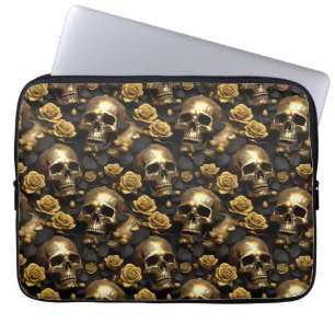 Funda Para Portátil Diseño de la serie Skull y Rosas 8