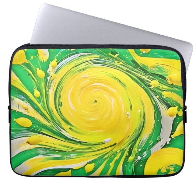 Funda Para Portátil Diseño de Lemon Tornado (Frente)