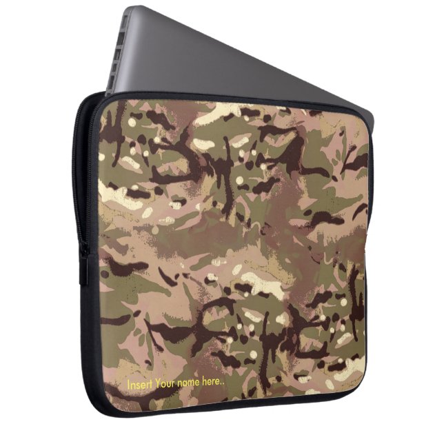 Funda Para Portátil Diseño de LIDJ. Camo Camo, ¿Por qué arte tú? (Anverso derecho)