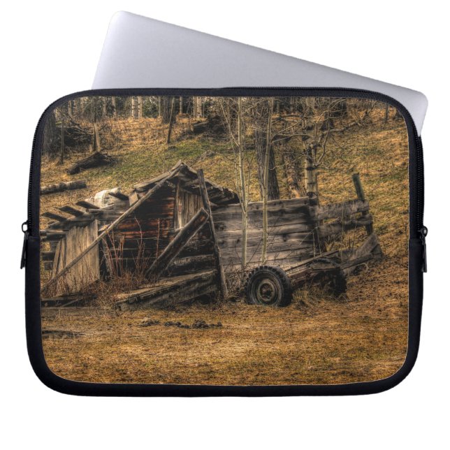 Funda Para Portátil Diseño de Mousemat de Granja Cariboo Rustic Shed R (Frente)