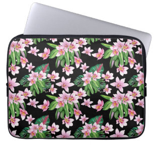 Funda Para Portátil Diseño de orquídeas acuarelas 27