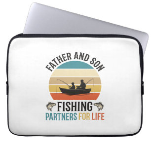 Funda Para Portátil Diseño de padre e hijo compañeros de pesca para to