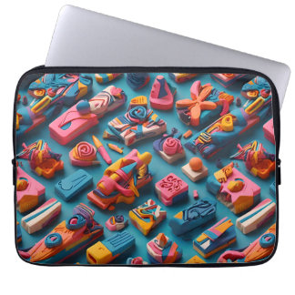 Funda Para Portátil Diseño de patrón de gomas de borrar con formas úni