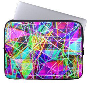 Funda Para Portátil Diseño de patrones abstractos vibrantes