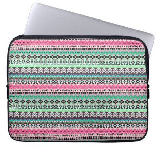Funda Para Portátil Diseño de patrones aztecos coloridos