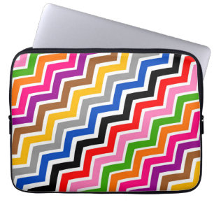 Funda Para Portátil Diseño de patrones de chequeo de zigzag multicolor