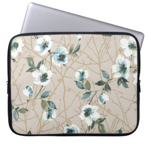 Funda Para Portátil diseño de patrones de flores ilustraciones textile