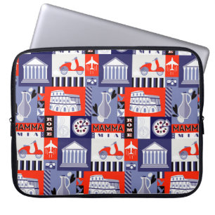 Funda Para Portátil Diseño de patrones decorativos sin fisuras en la