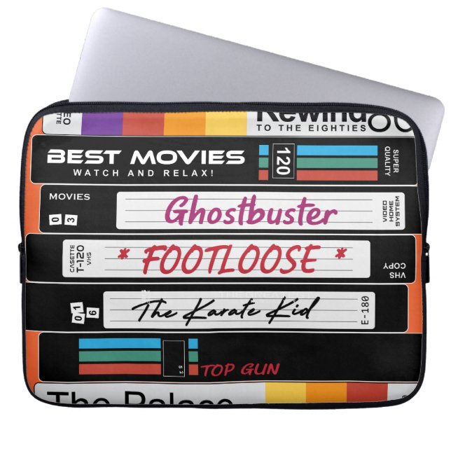 Funda Para Portátil Diseño de películas VHS retro (Frente)