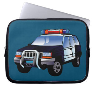 Funda Para Portátil Diseño de Personalizado de autos de la policía de