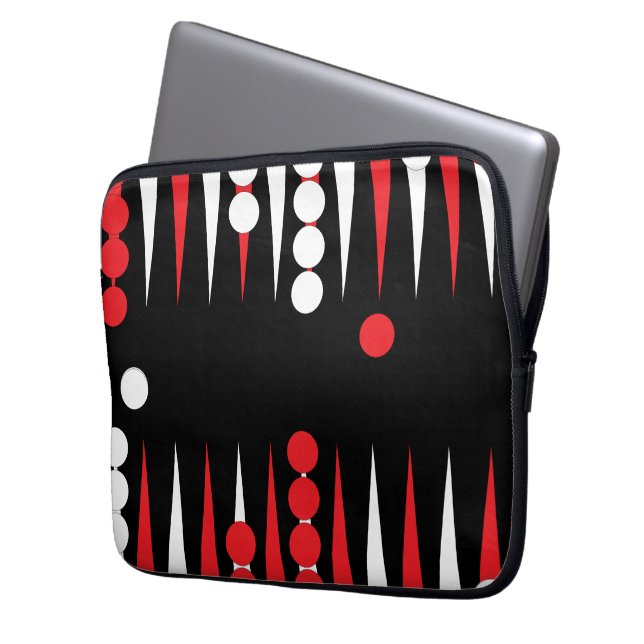 Funda Para Portátil Diseño de placa de Backgammon (Anverso izquierdo)