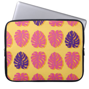 Funda Para Portátil Diseño de plantas tropicales sin foco Monstera Haw