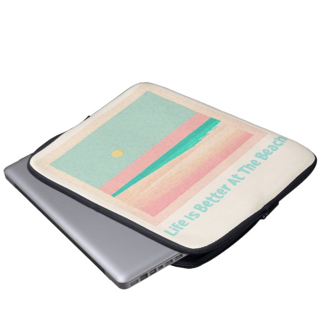 Funda Para Portátil Diseño de playa (Inferior anverso)