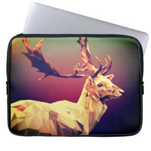 Funda Para Portátil Diseño de polígono de ciervos