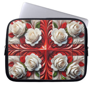 Funda Para Portátil Diseño de portaequipajes con Rosas ingleses